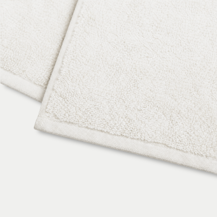 Gastendoekje zero-twist katoen 30x30 cm (4 st.) | Cream