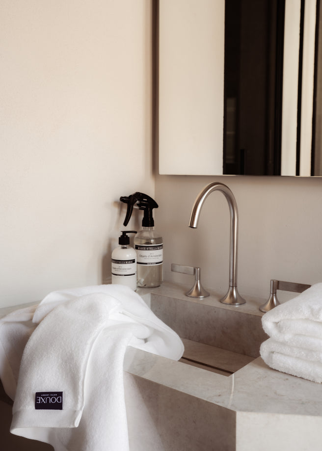 Handdoek zero-twist katoen 70x140 cm | Wit