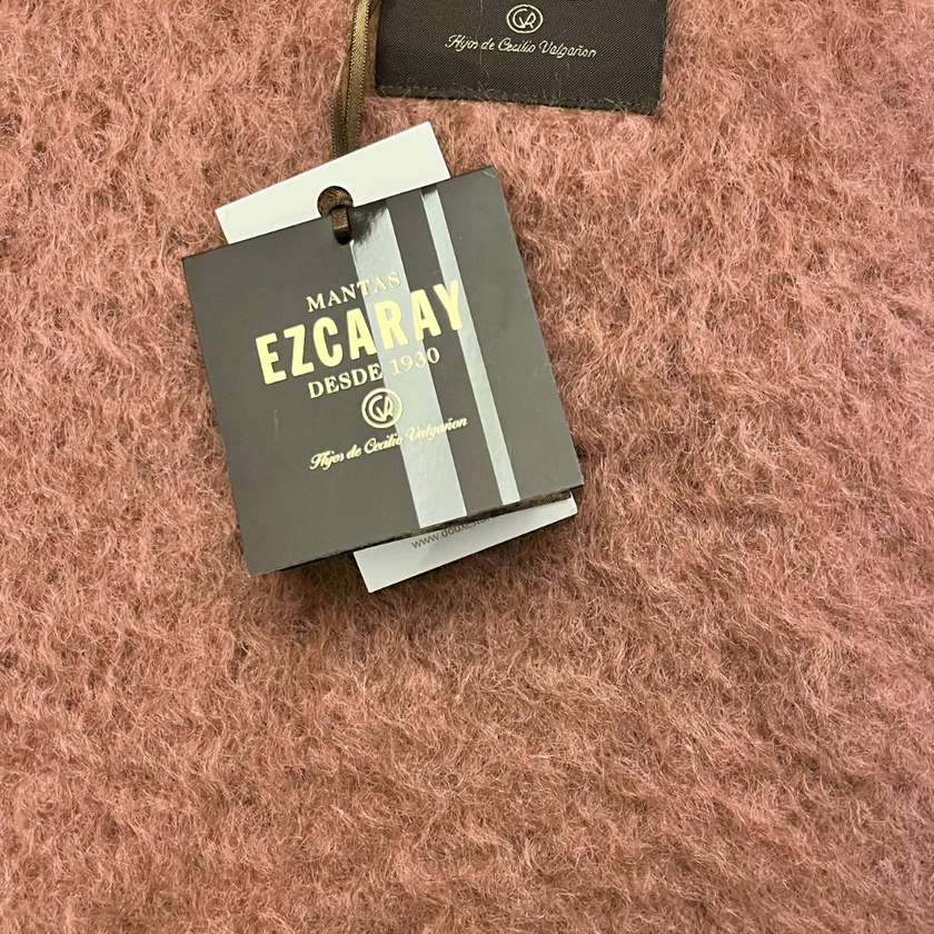 Ezcaray Mohair Plaid - Oud Roze 260x240 cm