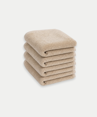 Gastendoekje zero-twist katoen 30x30 cm (4 st.) | Latte Gastendoekje zero-twist katoen 30x30 cm (4 st.) | Latte