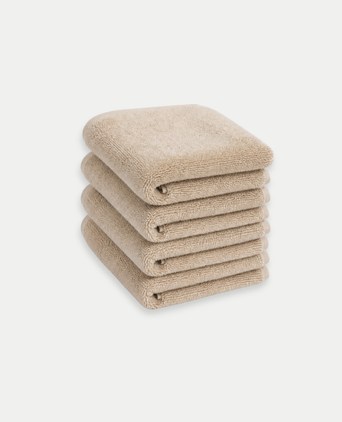 Gastendoekje zero-twist katoen 30x30 cm (4 st.) | Latte Gastendoekje zero-twist katoen 30x30 cm (4 st.) | Latte