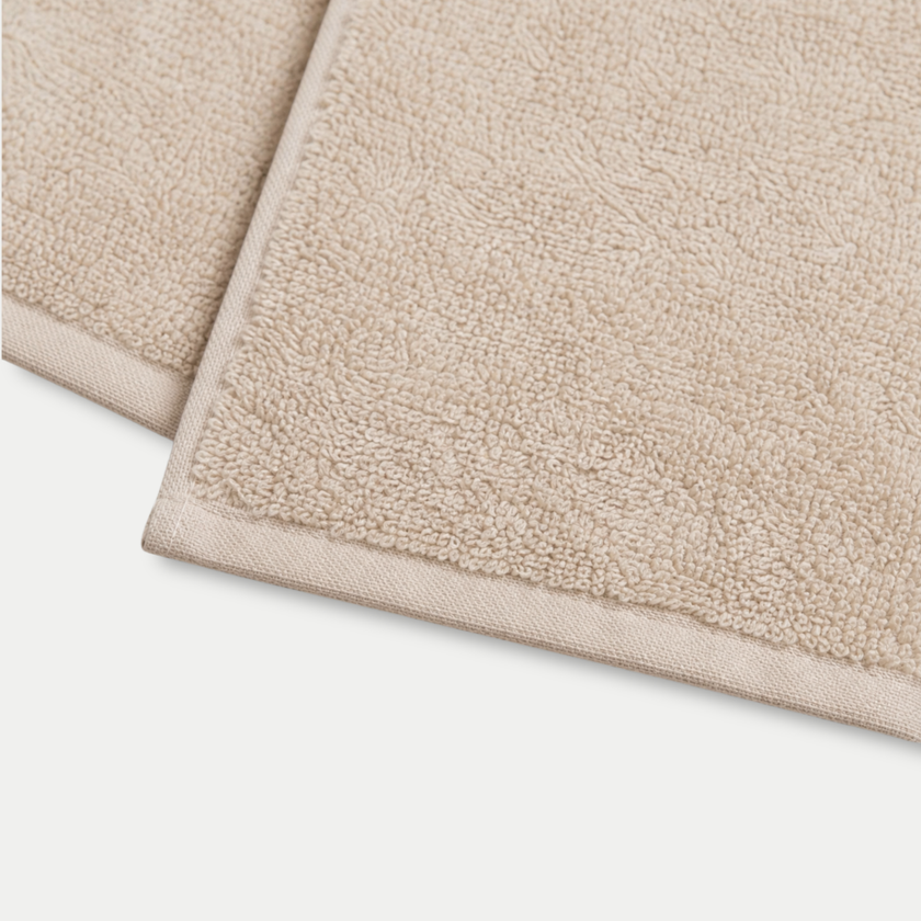 Gastendoekje zero-twist katoen 30x30 cm (4 st.) | Latte