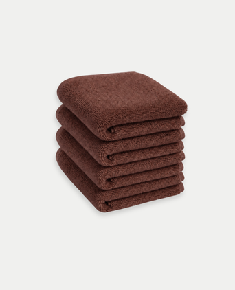 Gastendoekje zero-twist katoen 30x30 cm (4 st.) | Chestnut Gastendoekje zero-twist katoen 30x30 cm (4 st.) | Chestnut