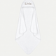 Baby-Badeponcho Zero-Twist-Baumwolle | Weiß