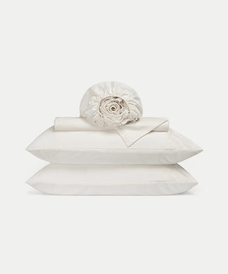 Dekbedovertrekset + Hoeslaken Egyptisch Katoen Satijn | Cream Dekbedovertrekset + Hoeslaken Egyptisch Katoen Satijn | Cream