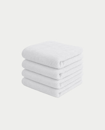 Gastendoekje zero-twist katoen 30x30 cm (4 st.) | Wit Gastendoekje zero-twist katoen 30x30 cm (4 st.) | Wit