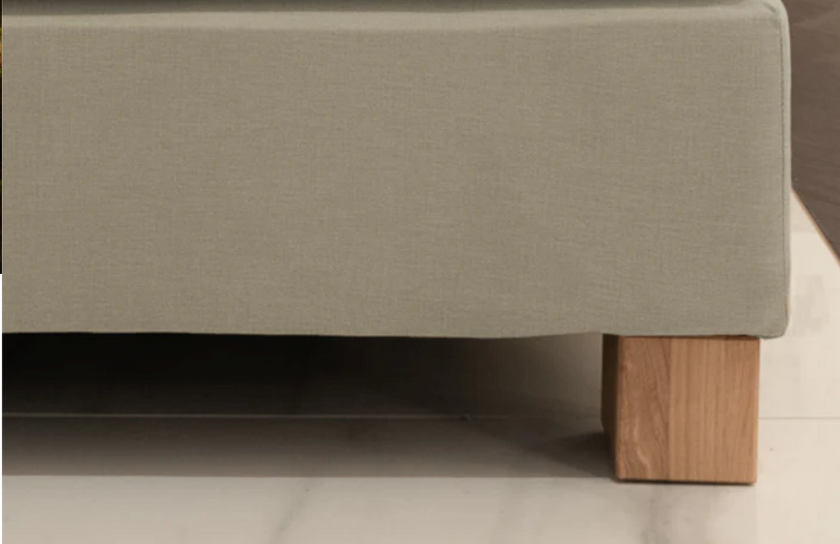 Boxspring Base 20 cm hoog - Sahara stof 200x200cm | Outlet