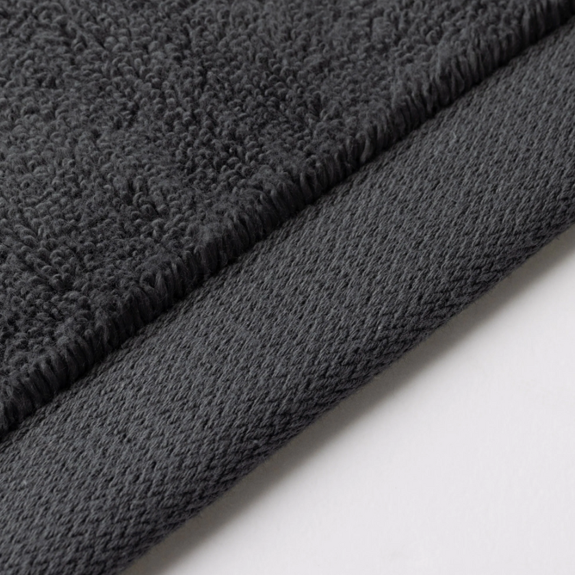 Handdoek zero-twist katoen | Antracite | Outlet