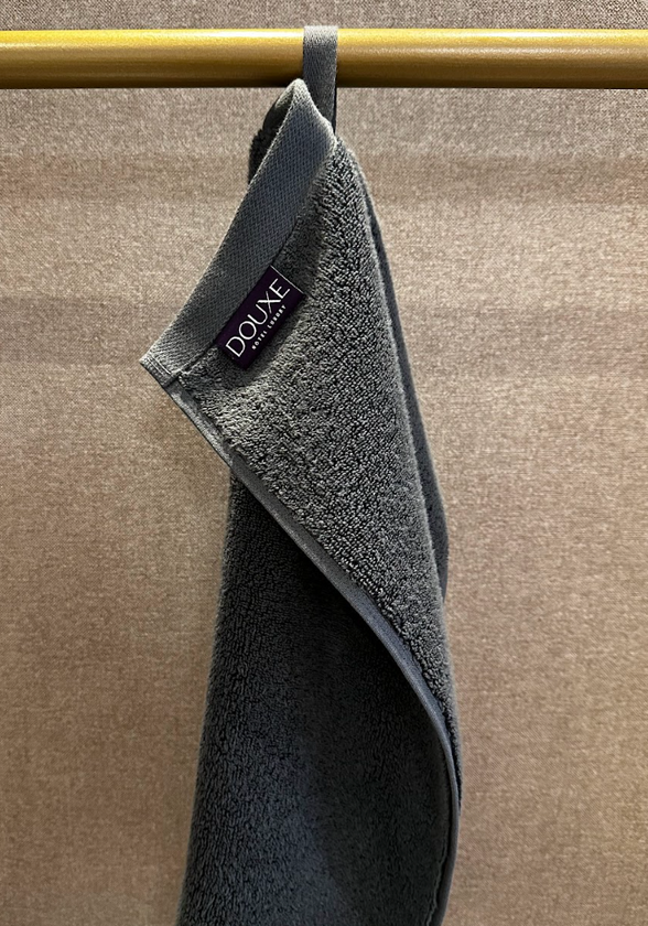 Handdoek zero-twist katoen | Antracite | Outlet