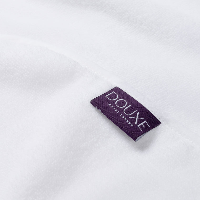 Badcape Baby zero-twist katoen | Wit