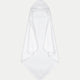 Badcape Baby zero-twist katoen | Wit