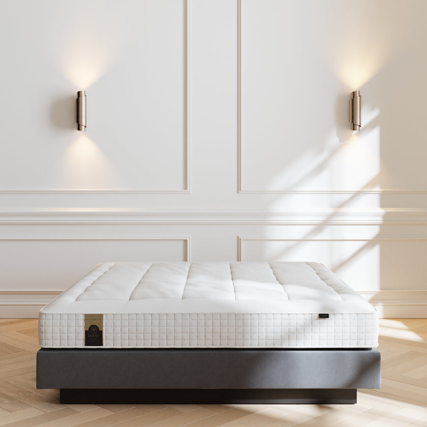 DOUXE Black Label Boxspring + Black Label Matras | Swedish Grey