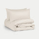 Dekbedovertrekset Egyptisch katoen Percal 400TC | Chalk White
