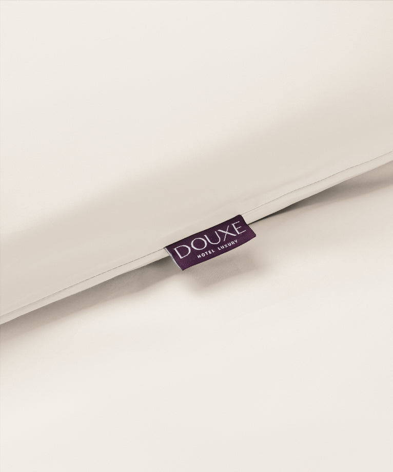 Dekbedovertrekset Egyptisch katoen Percal 400TC | Chalk White