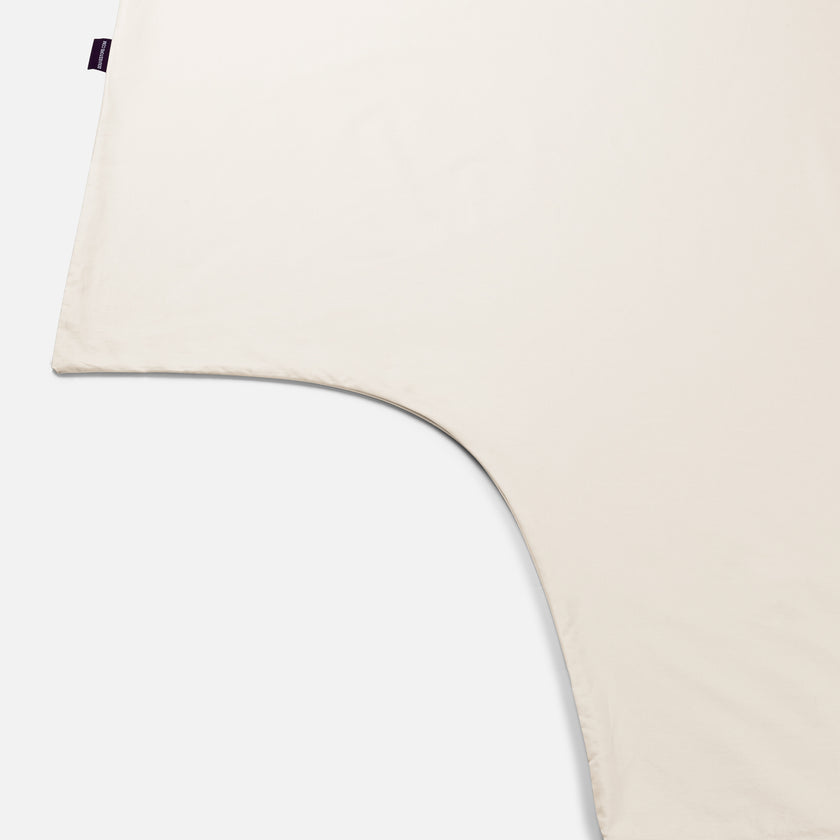 Dekbedovertrekset Egyptisch katoen Percal 400TC | Chalk White