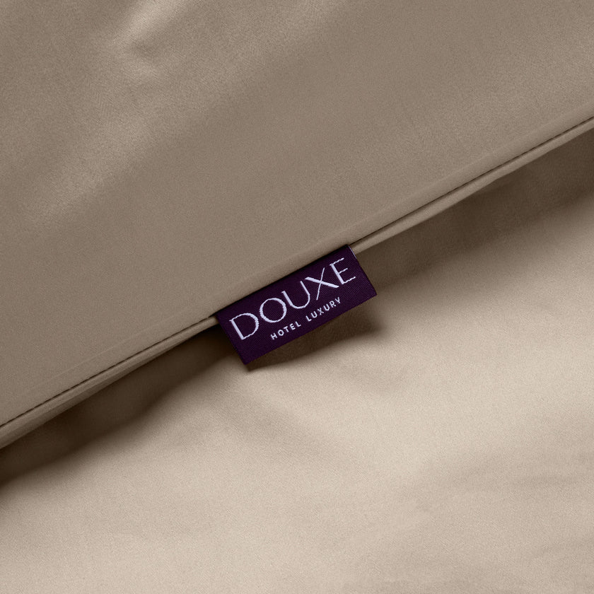 Dekbedovertrekset + Hoeslaken Egyptisch Katoen Satijn | Champagne