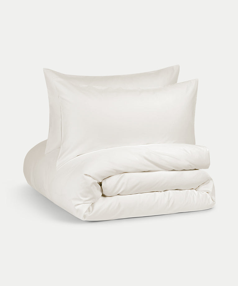 Dekbedovertrekset Egyptisch katoen Satijn 400TC | Cream