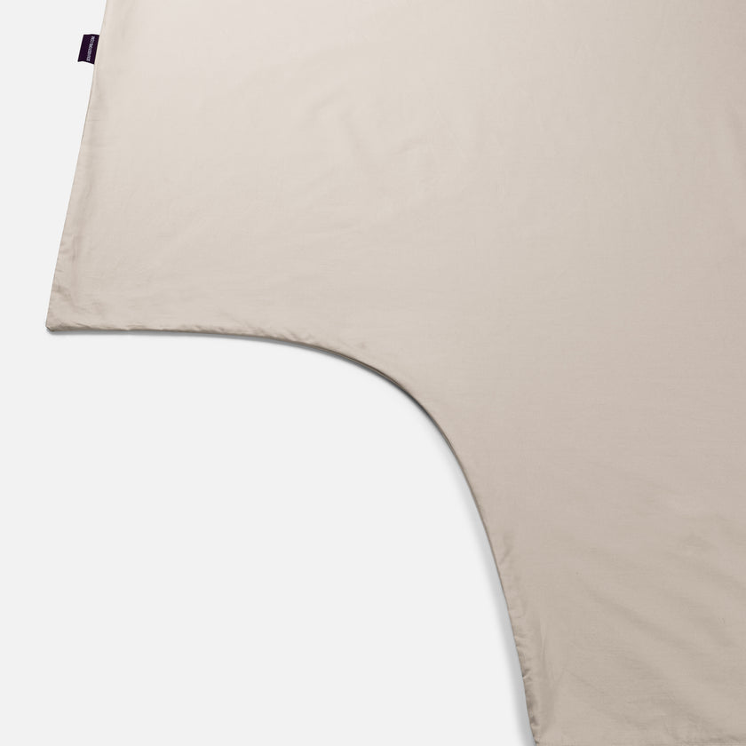 Dekbedovertrekset Egyptisch katoen Percal 400TC | Latte