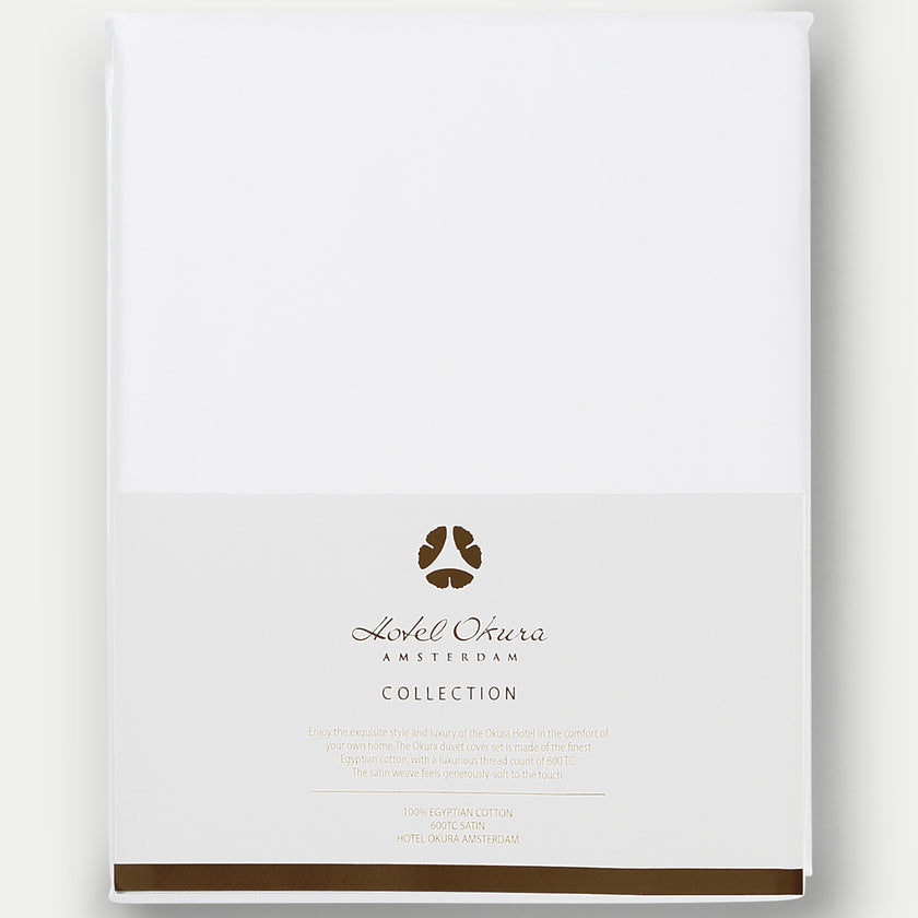 Okura Dekbedovertrekset Egyptisch katoen 600TC Satijn | Wit