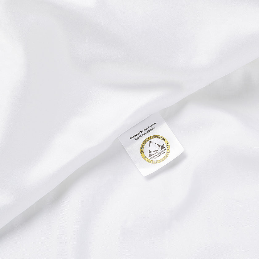 Okura Dekbedovertrekset Egyptisch katoen 600TC Satijn | Wit