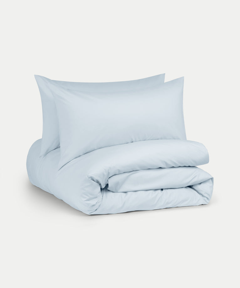 Dekbedovertrekset Egyptisch katoen Percal 400TC | Pastel Blue
