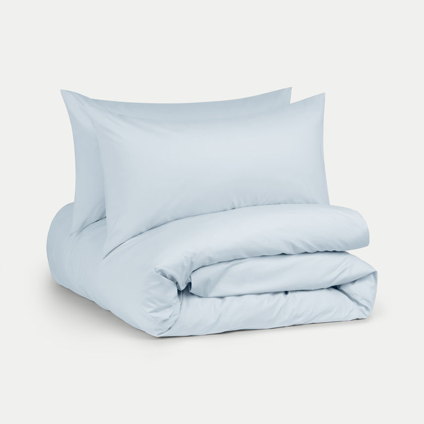 Dekbedovertrekset Egyptisch katoen Percal 400TC | Pastel Blue