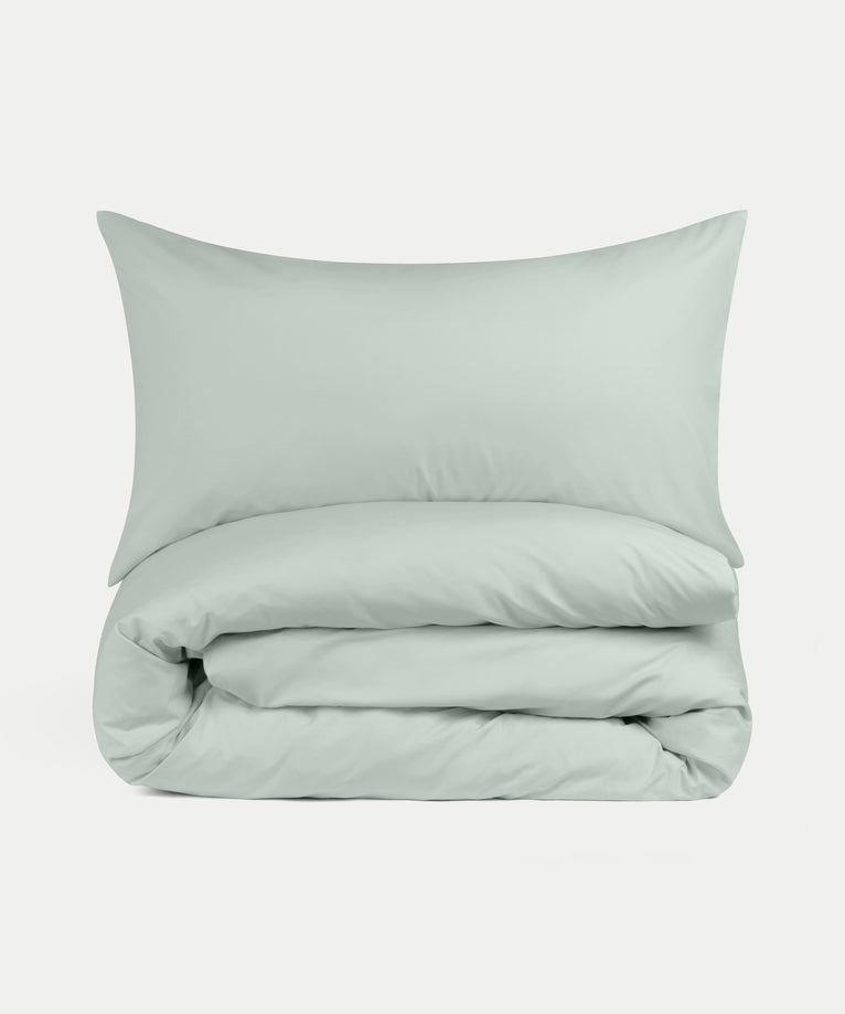 Dekbedovertrekset Egyptisch katoen Percal 400TC | Pastel Green