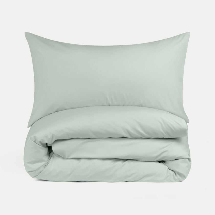 Dekbedovertrekset Egyptisch katoen Percal 400TC | Pastel Green