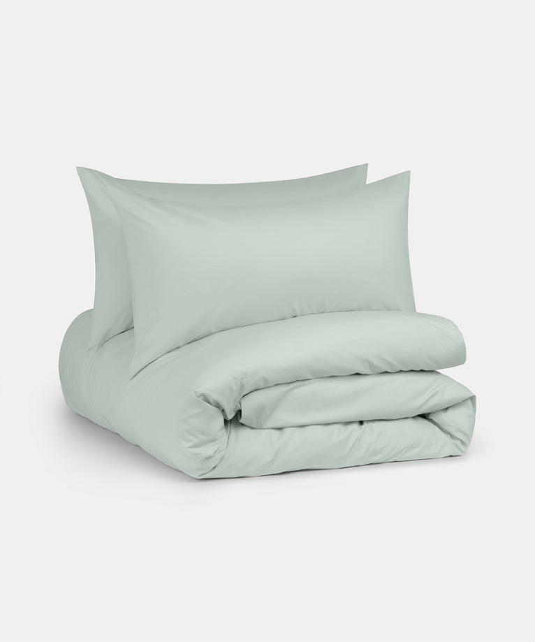 Dekbedovertrekset Egyptisch katoen Percal 400TC | Pastel Green