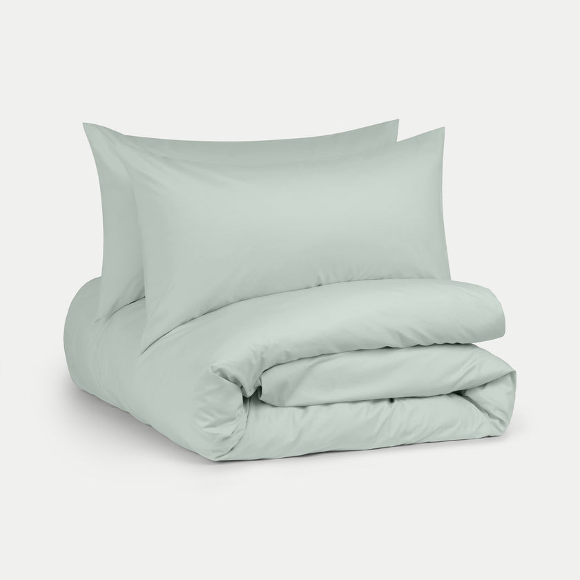 Dekbedovertrekset Egyptisch katoen Percal 400TC | Pastel Green
