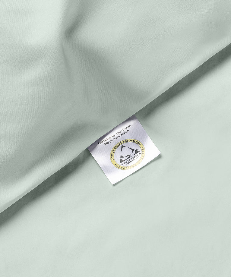 Dekbedovertrekset Egyptisch katoen Percal 400TC | Pastel Green