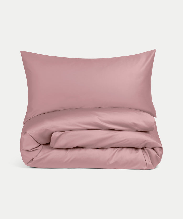Dekbedovertrekset Egyptisch katoen Satijn 400TC | Blush Pink