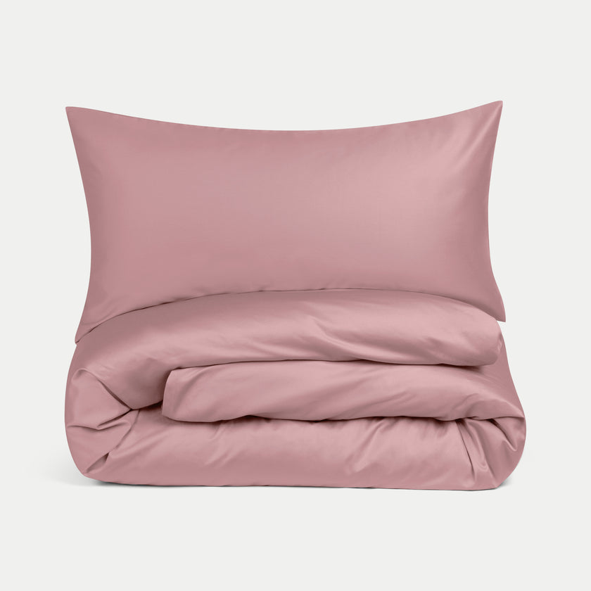 Dekbedovertrekset Egyptisch katoen Satijn 400TC | Blush Pink