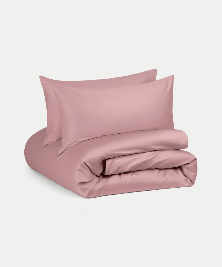 Dekbedovertrekset Egyptisch katoen Satijn 400TC | Blush Pink