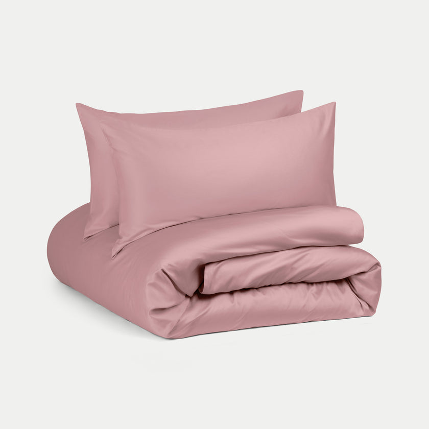 Dekbedovertrekset Egyptisch katoen Satijn 400TC | Blush Pink