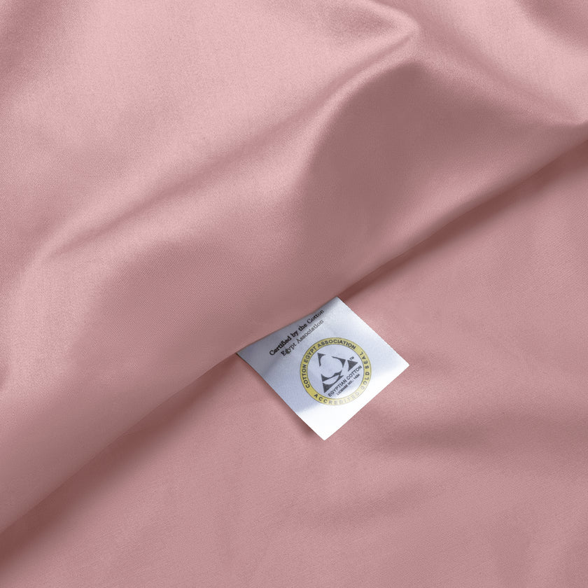 Kussensloop Egyptisch katoen 400TC Satijn | Blush Pink