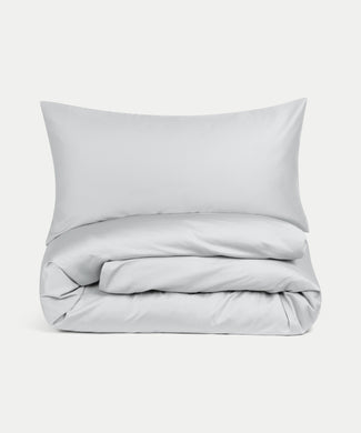 Dekbedovertrekset Egyptisch katoen Satijn 400TC | Zilvergrijs Dekbedovertrekset Egyptisch katoen Satijn 400TC | Zilvergrijs