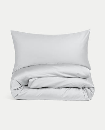 Dekbedovertrekset Egyptisch katoen Satijn 400TC | Zilvergrijs Dekbedovertrekset Egyptisch katoen Satijn 400TC | Zilvergrijs