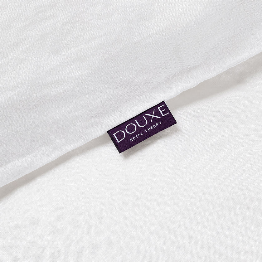 Hoeslaken 100% Gewassen Linnen | Wit