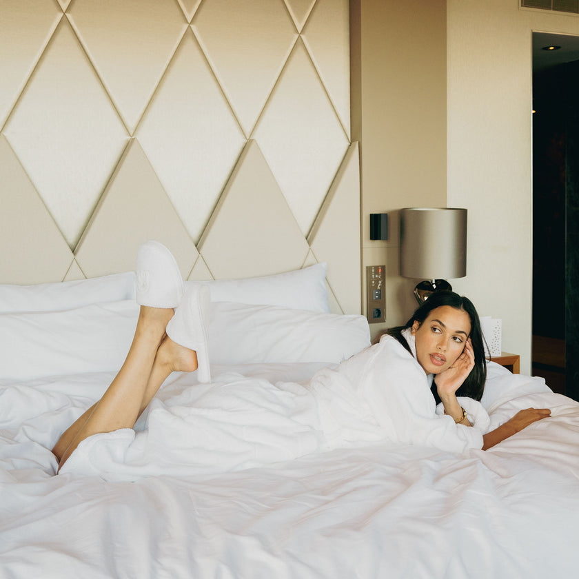 Okura Dekbedovertrekset Egyptisch katoen 600TC Satijn | Wit