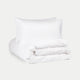 Dekbedovertrekset Egyptisch katoen Percal 400TC | Wit