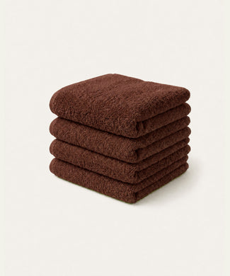 Gastendoekje zero-twist katoen 30x30 cm (4 st.) | Chestnut Gastendoekje zero-twist katoen 30x30 cm (4 st.) | Chestnut