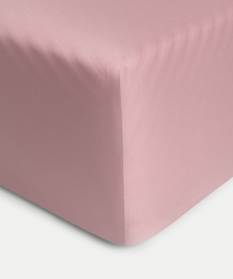 Hoeslaken Egyptisch katoen Satijn 400TC | Blush Pink