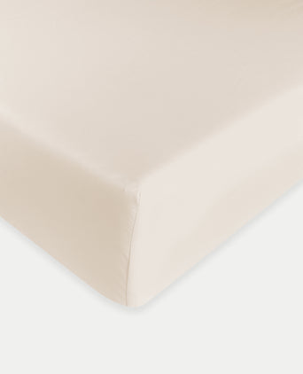 Hoeslaken Egyptisch katoen Percal 400TC | Chalk White | Outlet Hoeslaken Egyptisch katoen Percal 400TC | Chalk White | Outlet