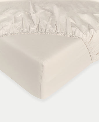 Hoeslaken Egyptisch katoen Percal 400TC | Chalk White Hoeslaken Egyptisch katoen Percal 400TC | Chalk White
