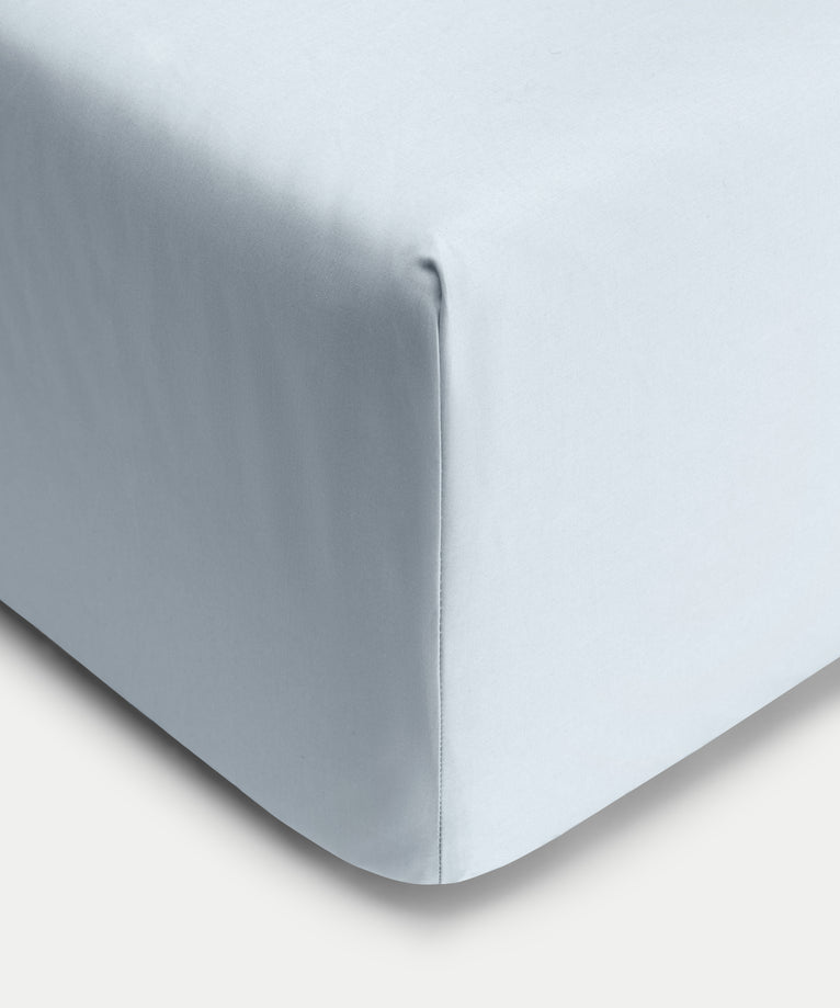 Hoeslaken Egyptisch katoen Percal 400TC | Pastel Blue
