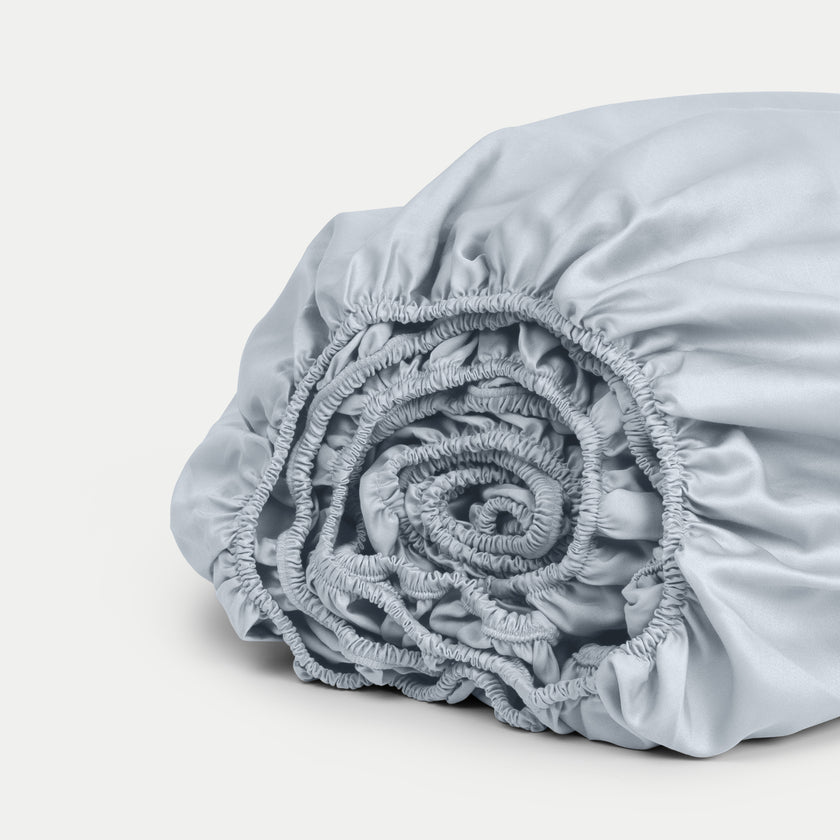 Dekbedovertrekset & Hoeslaken Satijn Pastel Blue