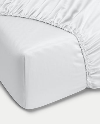 Hoeslaken Egyptisch katoen Satijn 400TC | Zilvergrijs Hoeslaken Egyptisch katoen Satijn 400TC | Zilvergrijs