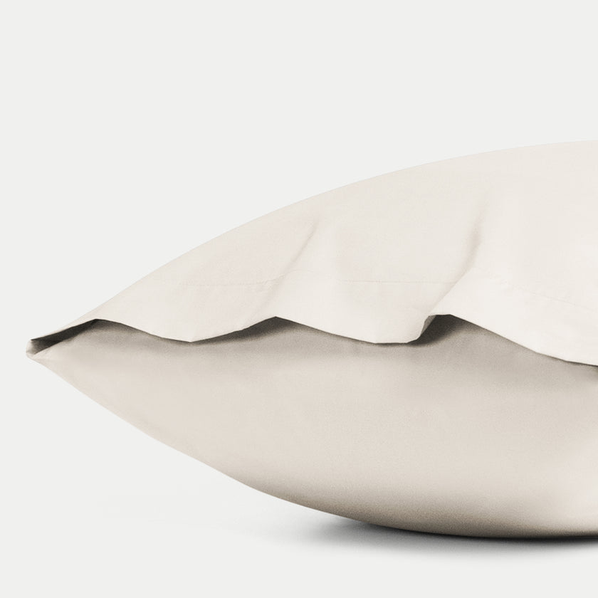 Dekbedovertrekset & Hoeslaken Percal Chalk White