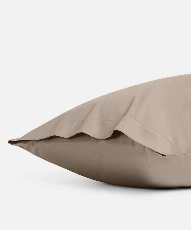 Set van 2 kussenslopen Egyptisch katoen 400TC Satijn | Champagne